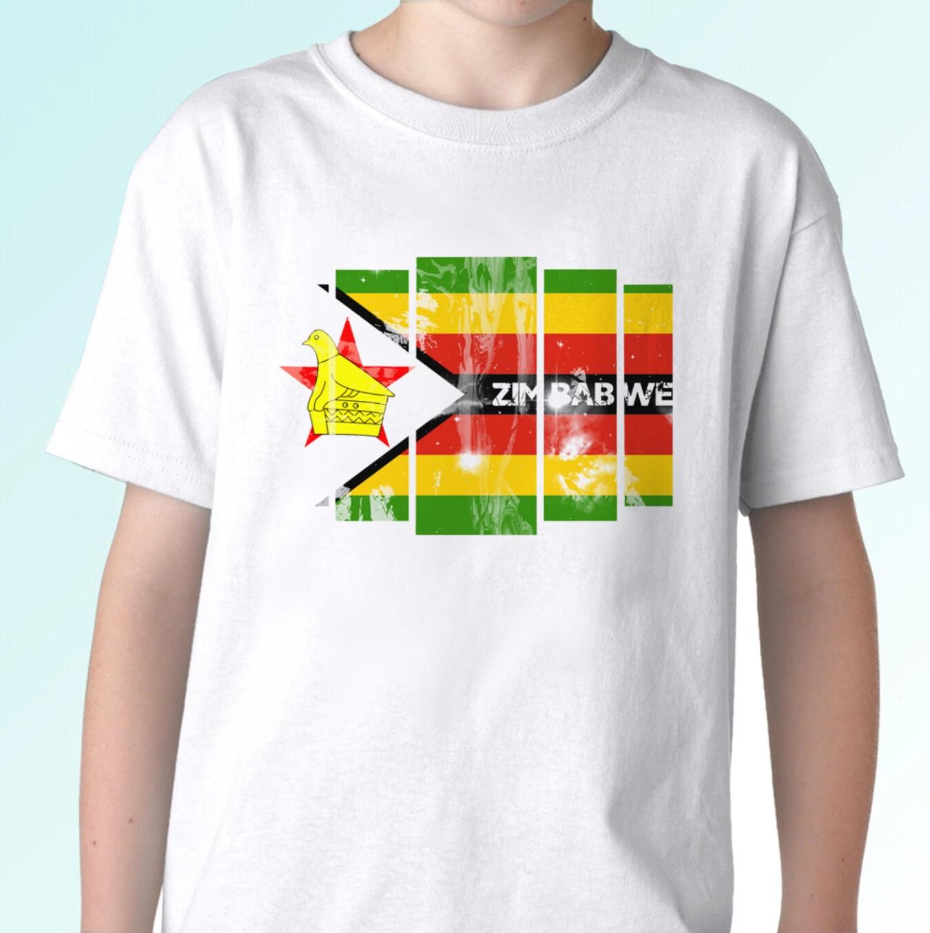 Zimbabwe flag modern white kids boys T-Shirt holiday top design s s kids sizes 150
Zimbabwe flag modern white kids boys T-Shirt holiday top design s s kids sizes 150