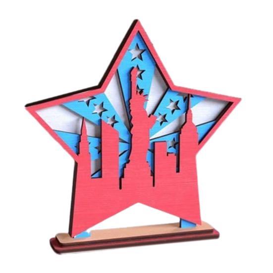 Настольная вывеска 4 июля в форме звезды, деревянный орнамент, патриотический центральный элемент стола, многоярусный поднос, декор для дома и офиса на День независимости
Настольная вывеска 4 июля в форме звезды, деревянный орнамент, патриотический центральный элемент стола, многоярусный поднос, декор для дома и офиса на День независимости