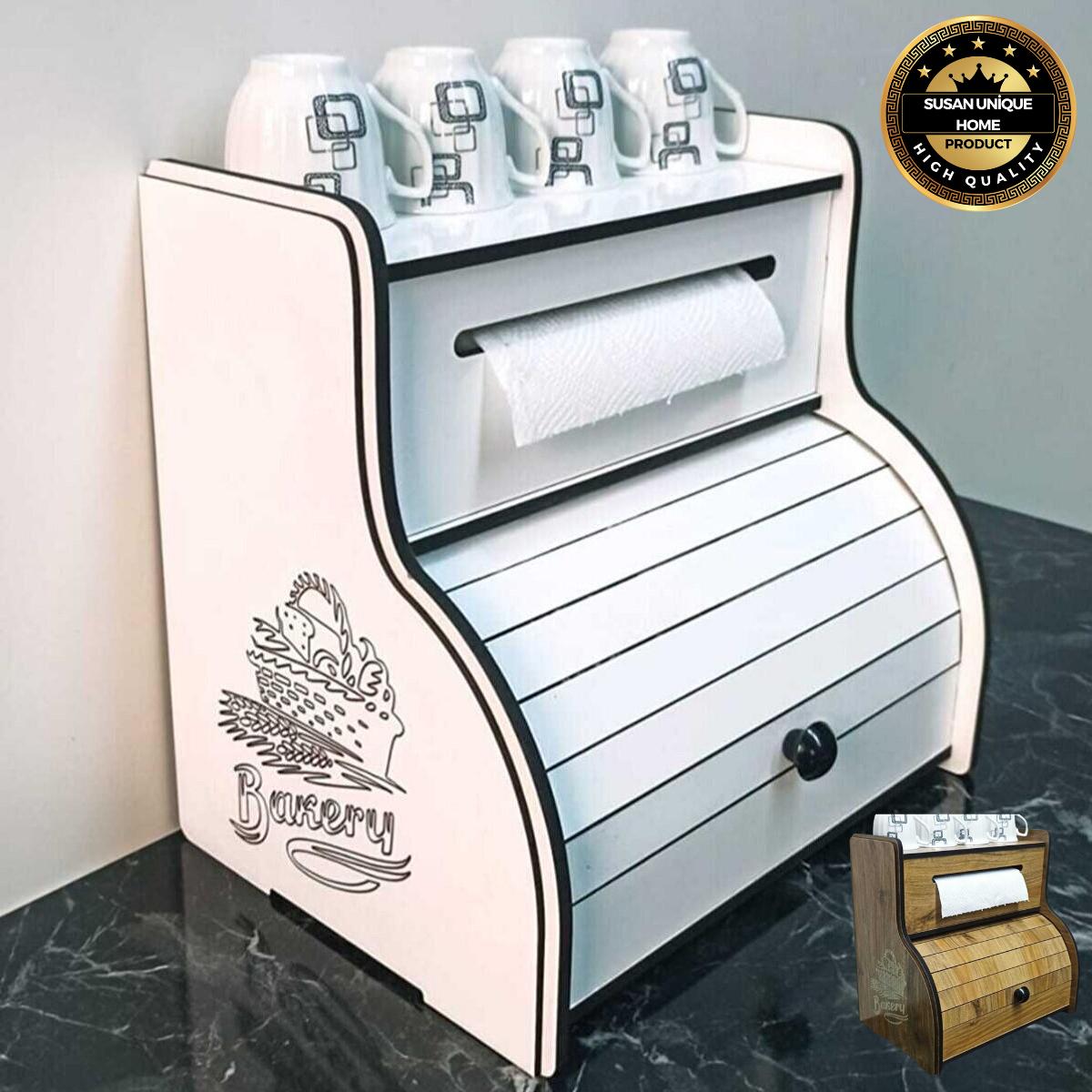 Новая коробка для хлеба-новая тарелка для хлеба, держатель для полотенец и салфеток(место хранения), Полка для специй, декоративная письменная 37*27*25 cm коричневый 
Новая коробка для хлеба-новая тарелка для хлеба, держатель для полотенец и салфеток(место хранения), Полка для специй, декоративная письменная 37*27*25 cm коричневый