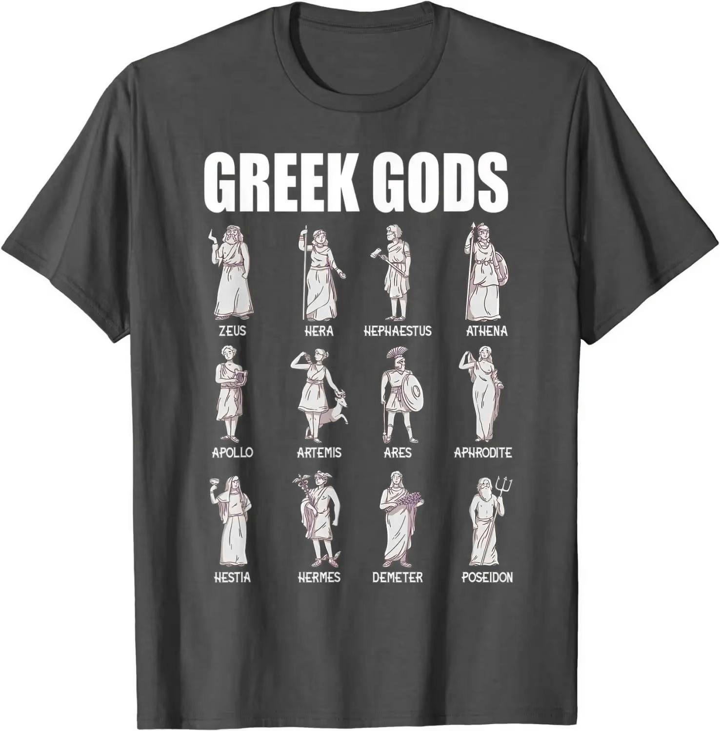 Greek Mythology Greek Gods TShirt Cotton ONeck Summer Short Sleeve Casual Mens Womens Streetwear Loose Casual Harajuku Tee 4XL
Greek Mythology Greek Gods TShirt Cotton ONeck Summer Short Sleeve Casual Mens Womens Streetwear Loose Casual Harajuku Tee 4XL