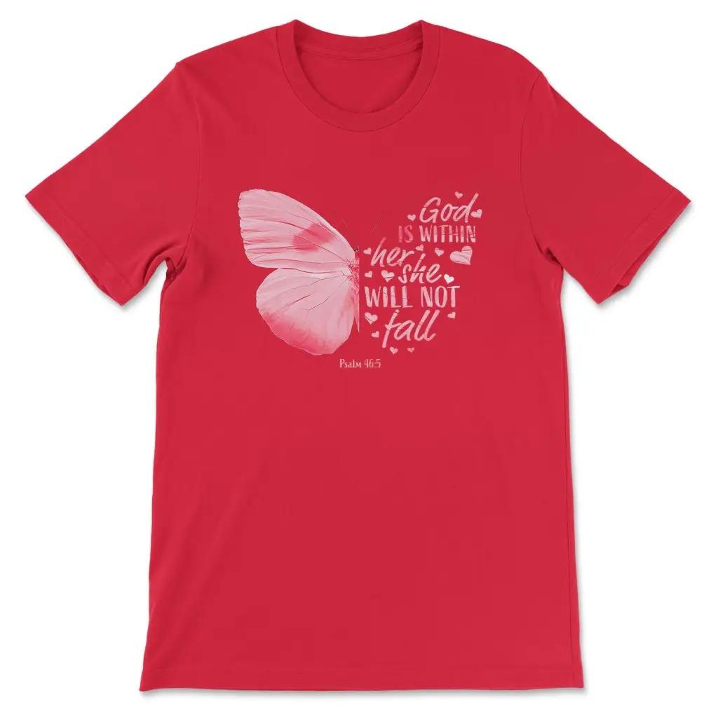 God Is Within Her She Will Not Fall TShirt Mens and Womens Short Sleeve Cotton Tees Shirt Oversize Tops Summer Men Clothing S
God Is Within Her She Will Not Fall TShirt Mens and Womens Short Sleeve Cotton Tees Shirt Oversize Tops Summer Men Clothing S