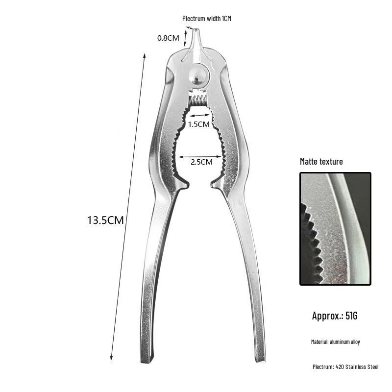 Compact Clam Opener & Pliers - Kitchen Tool for Razor, Blood, and Snow Clams
Compact Clam Opener & Pliers - Kitchen Tool for Razor, Blood, and Snow Clams