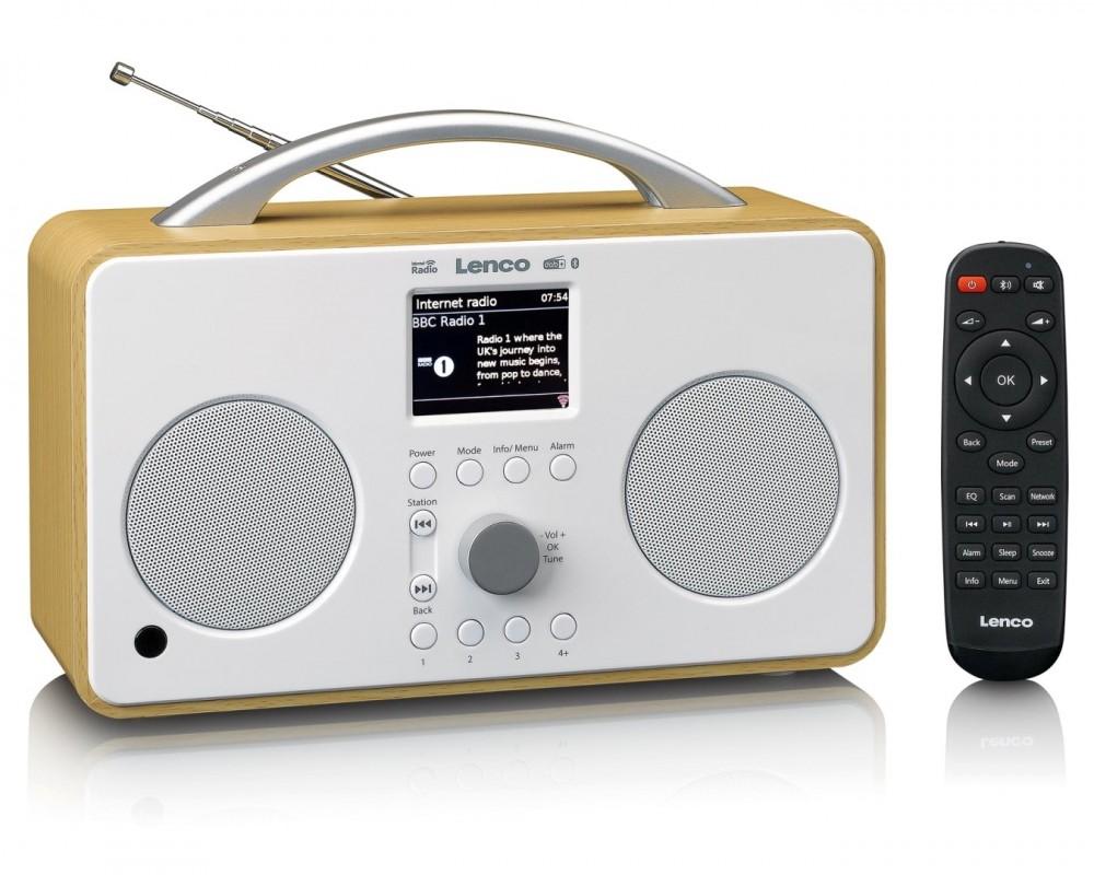 Lenco PIR-645WH - przenośne radio internetowe z DAB+/FM, Bluetooth, Lenco коричневий
Lenco PIR-645WH - przenośne radio internetowe z DAB+/FM, Bluetooth, Lenco коричневий