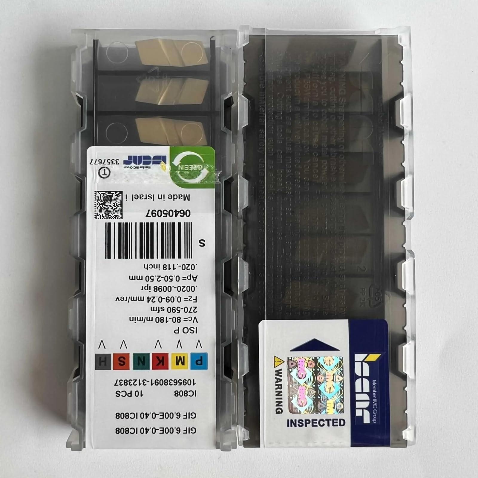 ISCAR / GIF6.00E-0.40 IC808 /Industrial indexable Carbide Inserts 10 PCS
ISCAR / GIF6.00E-0.40 IC808 /Industrial indexable Carbide Inserts 10 PCS