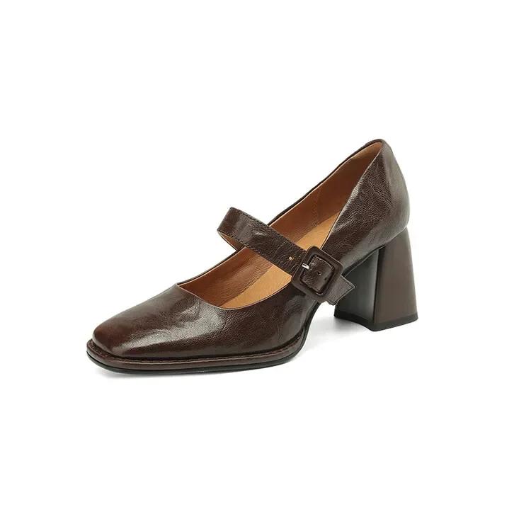 Fashion NEW Spring/Autumn Women Pumps Genuine Leather Shoes for Women Square Toe Chunky Heel Women Pumps Lace-up High Heel Mary Janes 34 коричневый
Fashion NEW Spring/Autumn Women Pumps Genuine Leather Shoes for Women Square Toe Chunky Heel Women Pumps Lace-up High Heel Mary Janes 34 коричневый