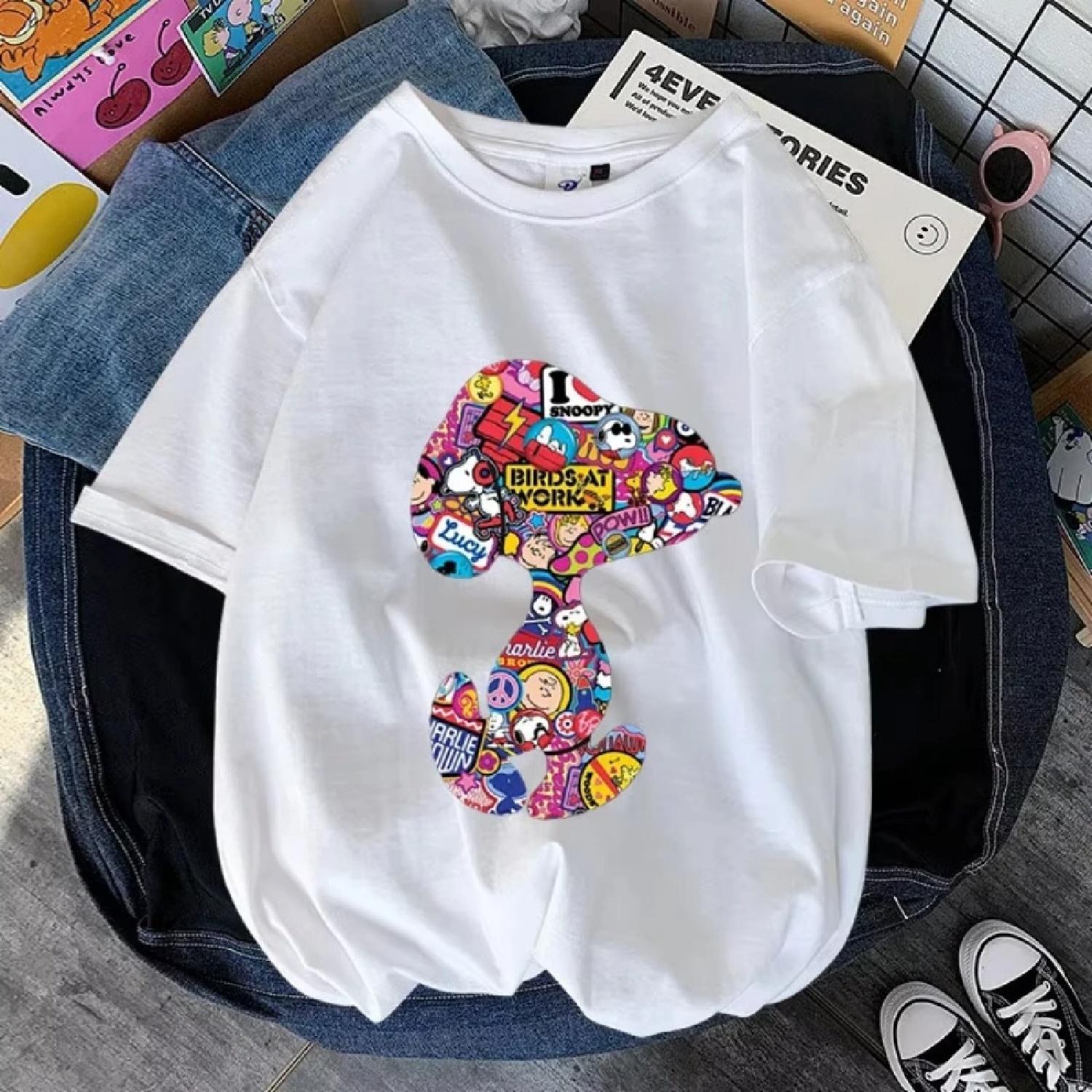 Женская футболка Snoopy Colour Летняя с коротким рукавом 100% Хлопок Мужская футболка Топы Мультяшная Аниме Модная Одежда для Пары Топы S белый
Женская футболка Snoopy Colour Летняя с коротким рукавом 100% Хлопок Мужская футболка Топы Мультяшная Аниме Модная Одежда для Пары Топы S белый