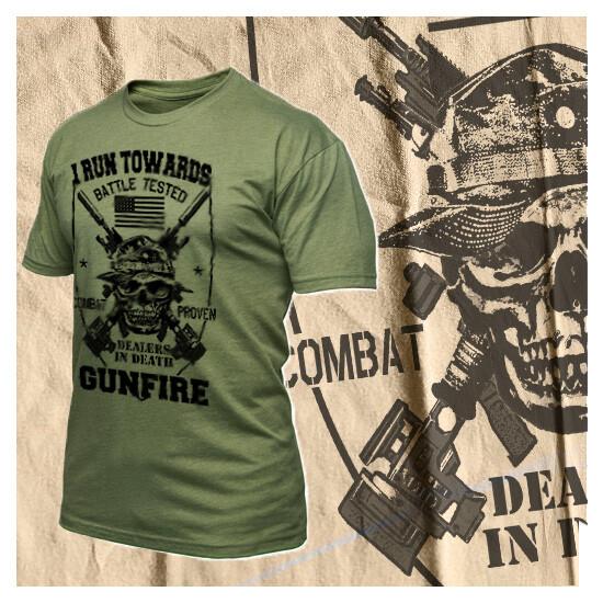 Combat t-shirt military I run toward gunfire Infantry Tactical assault tee 4XL
Combat t-shirt military I run toward gunfire Infantry Tactical assault tee 4XL