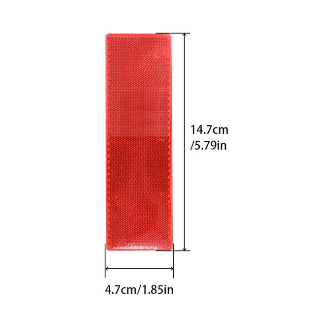 5Pcs Truck Trailer Rectangle Plastic Reflector Reflective Tape Adhesive Auto Safety Night Warning Plate Stickers Car Accessories 5Pcs Red NO Hole
5Pcs Truck Trailer Rectangle Plastic Reflector Reflective Tape Adhesive Auto Safety Night Warning Plate Stickers Car Accessories 5Pcs Red NO Hole