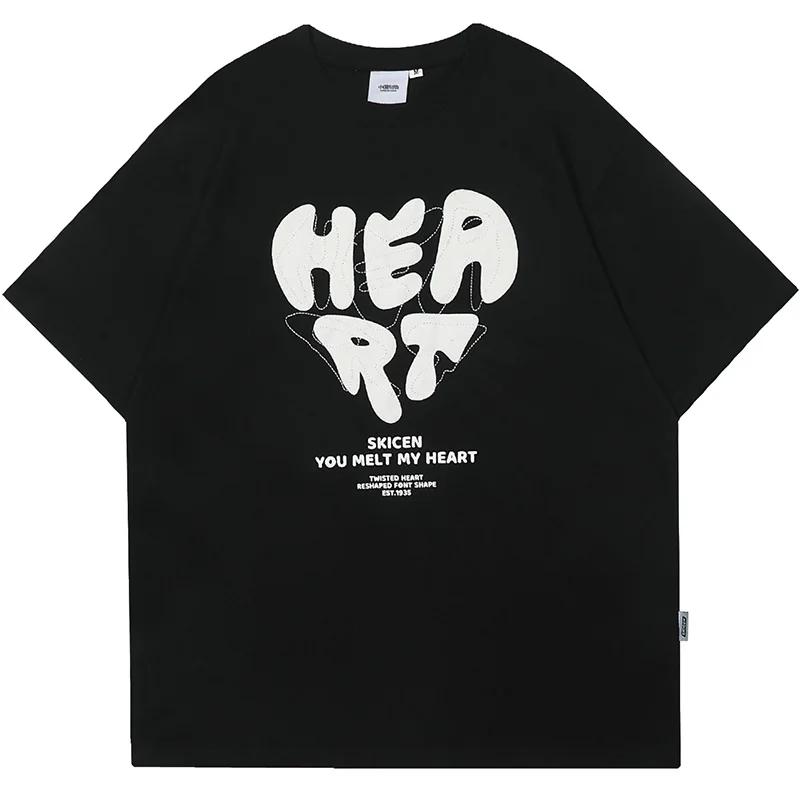 Harajuku Men T-Shirt Heart Sporty T Shirt 90s Summer Short Sleeve Tshirt Cotton Casual Tees Y2k Clothes Hip Hop Streetwear Tops XL
Harajuku Men T-Shirt Heart Sporty T Shirt 90s Summer Short Sleeve Tshirt Cotton Casual Tees Y2k Clothes Hip Hop Streetwear Tops XL