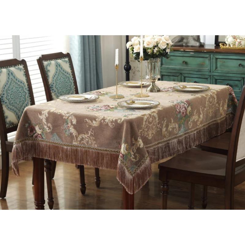 European Style Flower Tassel Tablecloth Thicken Chenille Rectangular Table Cover Round Dining Table Coffee Cloth Dust-proof 90x90cm
European Style Flower Tassel Tablecloth Thicken Chenille Rectangular Table Cover Round Dining Table Coffee Cloth Dust-proof 90x90cm