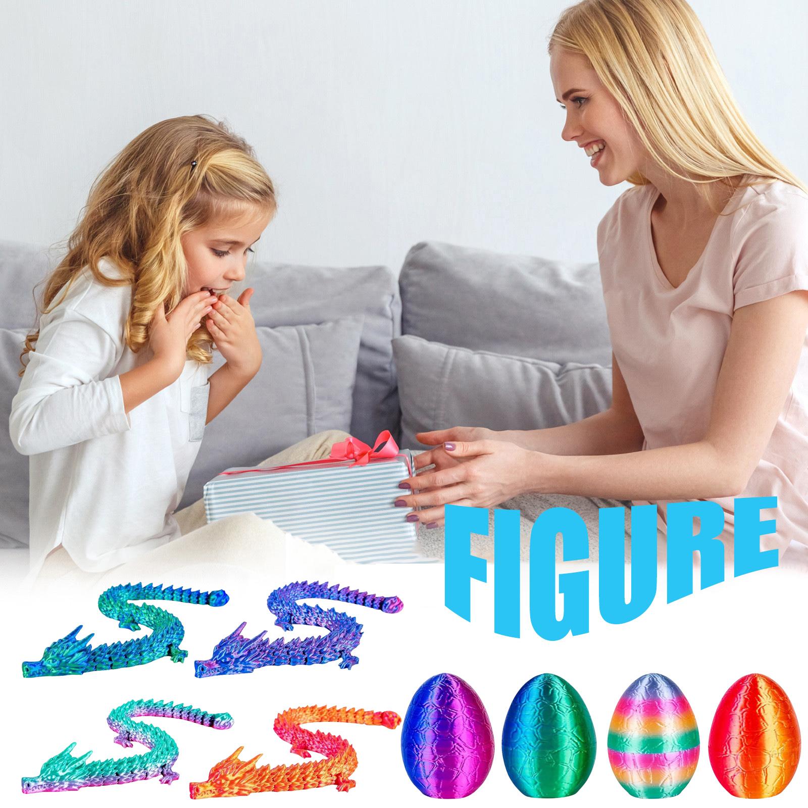 4Pcs 3D Printed With 8.86inch Dragon Inside 3D Printed Toys Dragon Toys For Kid & Adults, Easter Home Decor, 4Pack One Size
4Pcs 3D Printed With 8.86inch Dragon Inside 3D Printed Toys Dragon Toys For Kid & Adults, Easter Home Decor, 4Pack One Size