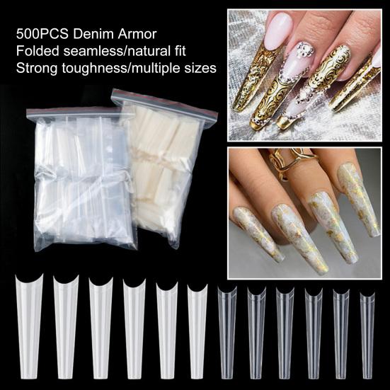 500Pcs False Nails Removable Full Cover Good Flexibility Ultra-Thin Nail Decoration Multi-sized Long Ballet French Press on Nails for Women
500Pcs False Nails Removable Full Cover Good Flexibility Ultra-Thin Nail Decoration Multi-sized Long Ballet French Press on Nails for Women