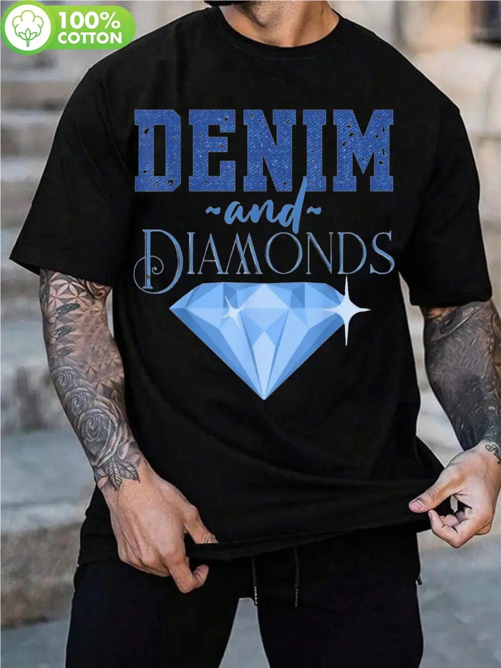 Denim & Diamonds Graphic Print T-shirt - 100% Cotton Regular Fit Short Sleeve Tee for Casual Outdoor Hiking XXXXL
Denim & Diamonds Graphic Print T-shirt - 100% Cotton Regular Fit Short Sleeve Tee for Casual Outdoor Hiking XXXXL