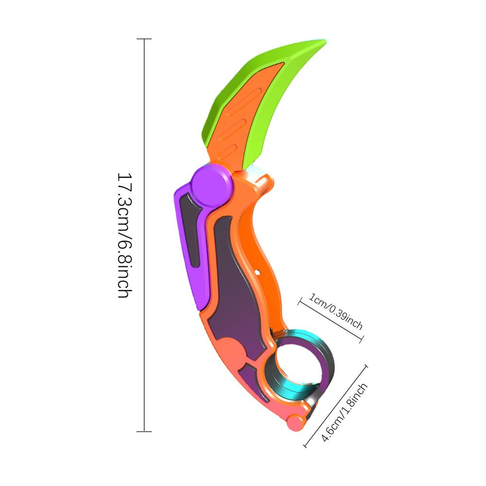 Folding Claw Knife Butterfly Claw Gravity Knifes 3D Printed Stress Relief Gravity Fidget Toy Hand Gripper Sensory Toys
Folding Claw Knife Butterfly Claw Gravity Knifes 3D Printed Stress Relief Gravity Fidget Toy Hand Gripper Sensory Toys