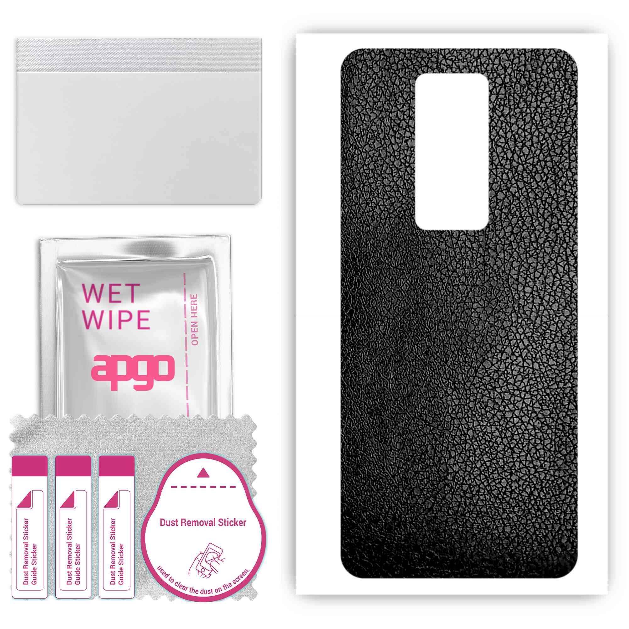 apgo Protective Skin Sticker for the back compatible with Tecno Phantom X, Wrap Film, Foil, Vinyl - Pattern Black Leather
apgo Protective Skin Sticker for the back compatible with Tecno Phantom X, Wrap Film, Foil, Vinyl - Pattern Black Leather