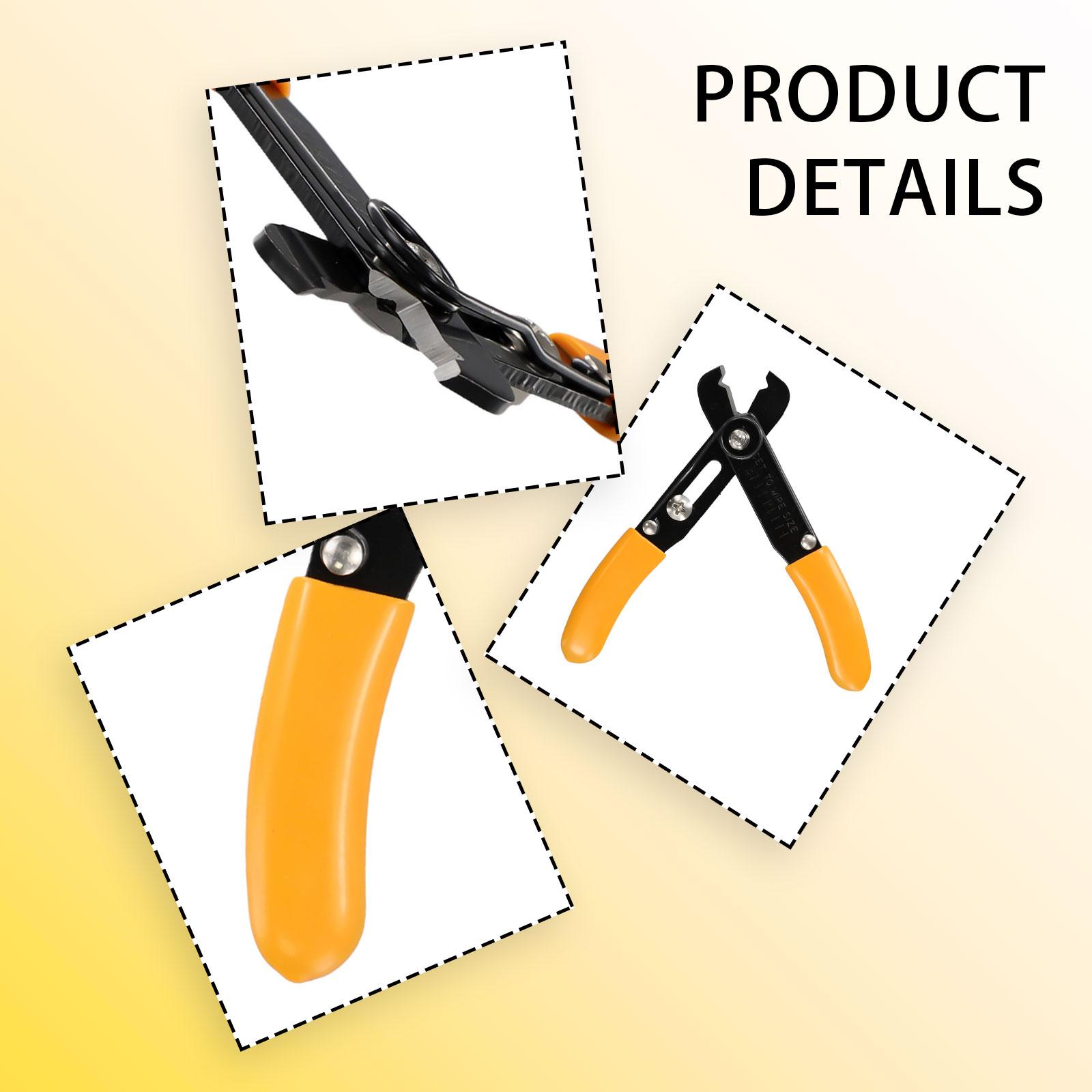 High Quality Mini Wire Stripper Hand Tools Adjusted Sturdy Telecommunications Manganese Steel Orange + Black Workshop Equipment China Mainland
High Quality Mini Wire Stripper Hand Tools Adjusted Sturdy Telecommunications Manganese Steel Orange + Black Workshop Equipment China Mainland