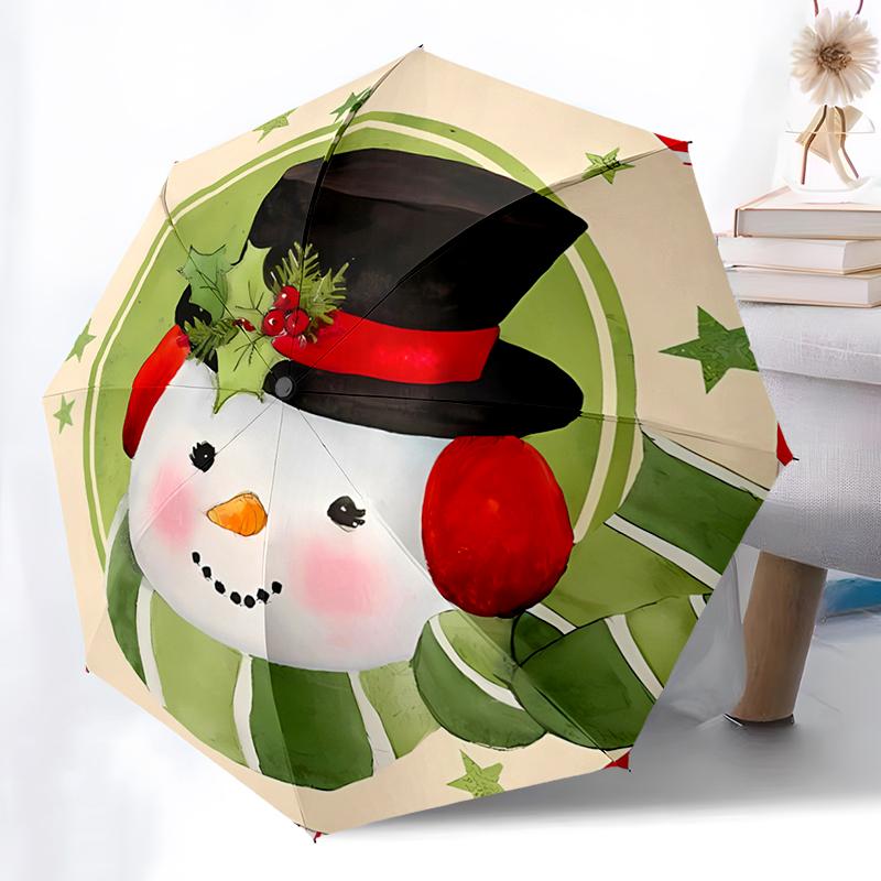 Christmas Folding Umbrella - Fashionable Auto-Open Design 8 Iron Ribs Plastic Handle Foldable Sunshade Perfect Christmas Gifts
Christmas Folding Umbrella - Fashionable Auto-Open Design 8 Iron Ribs Plastic Handle Foldable Sunshade Perfect Christmas Gifts