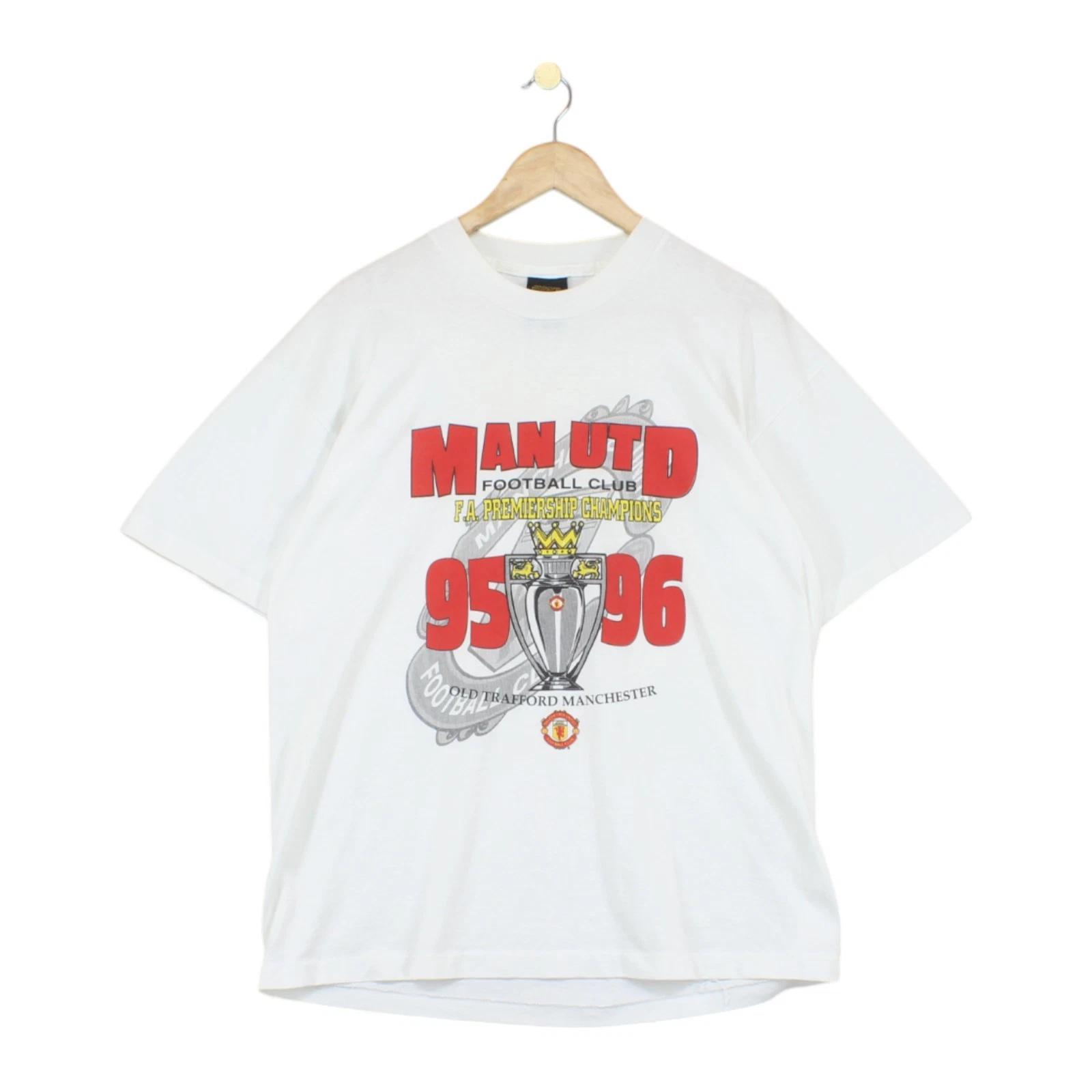 Vintage Man United T-Shirt Mens Size XL White 1995/1996 Champions Single Stitch 3XL
Vintage Man United T-Shirt Mens Size XL White 1995/1996 Champions Single Stitch 3XL