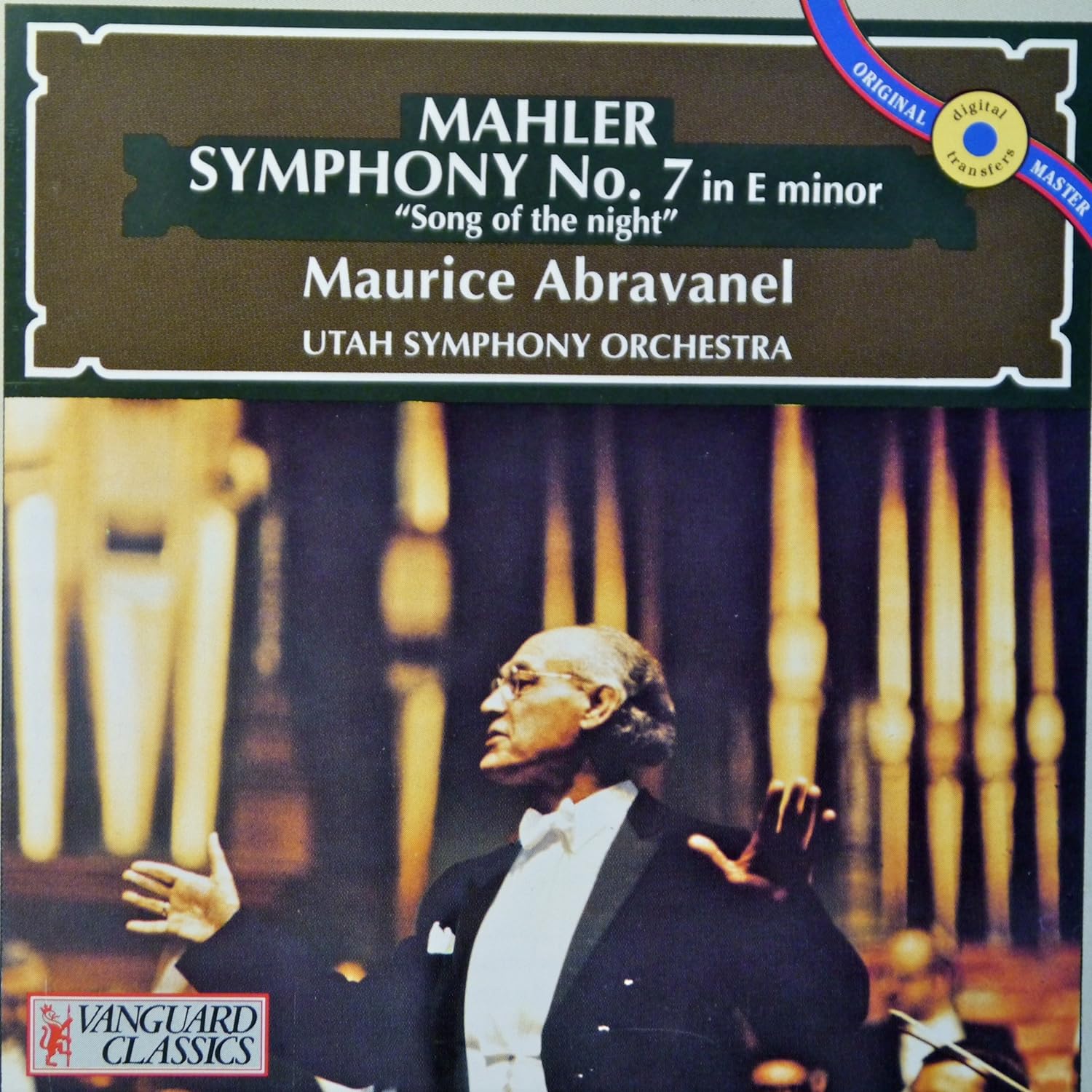 CD ABRAVANEL; UTAH SO - Mahler;Symphony No. 7 08401071 Netherland Classical Used
CD ABRAVANEL; UTAH SO - Mahler;Symphony No. 7 08401071 Netherland Classical Used
