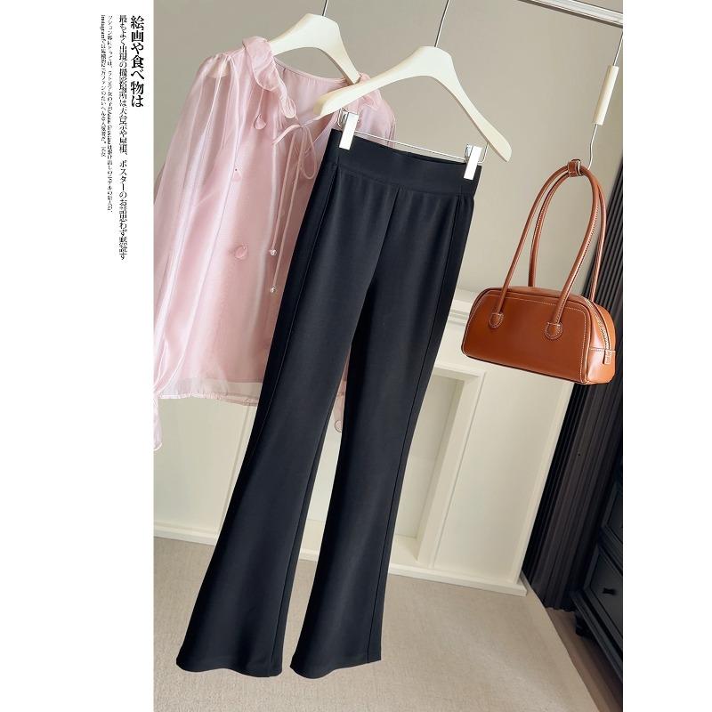 Black high-waisted slim pants women s spring and autumn, new elastic waist elastic casual trousers horseshoe pants S чёрный
Black high-waisted slim pants women s spring and autumn, new elastic waist elastic casual trousers horseshoe pants S чёрный