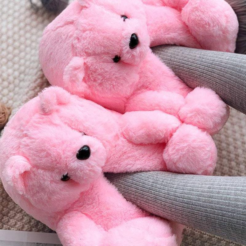 Cute Teddy Bear Plush Winter Slippers wrapped Heel Funny Indoor Floor Shoes Women Gift warm Soft Cartoon Fluffy Animal Slippers 37 рожевий
Cute Teddy Bear Plush Winter Slippers wrapped Heel Funny Indoor Floor Shoes Women Gift warm Soft Cartoon Fluffy Animal Slippers 37 рожевий
