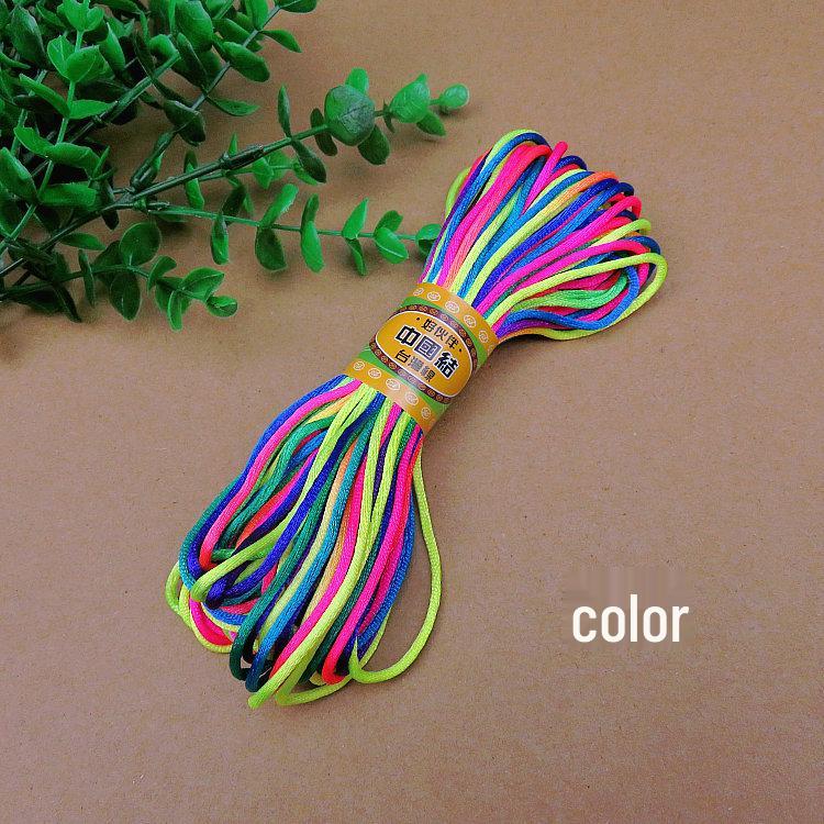 Пятицветный и семицветный нейлоновый шнур из корейского шелка для плетения китайских узлов и браслетов своими руками Colorful
Пятицветный и семицветный нейлоновый шнур из корейского шелка для плетения китайских узлов и браслетов своими руками Colorful