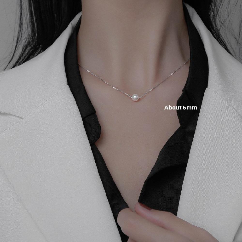 S925 Silver Plated Synthetic Freshwater Pearl Box Necklace Elegant Jewelry Gift for Women
S925 Silver Plated Synthetic Freshwater Pearl Box Necklace Elegant Jewelry Gift for Women