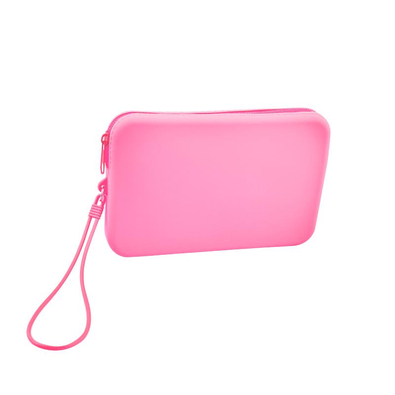Large Silicone Cosmetics & Toiletry Storage Bag - Solid Color, Fashionable, Multi-purpose for Phone & Coin Storage 19*12*2.5cm рожевий червоний колір
Large Silicone Cosmetics & Toiletry Storage Bag - Solid Color, Fashionable, Multi-purpose for Phone & Coin Storage 19*12*2.5cm рожевий червоний колір