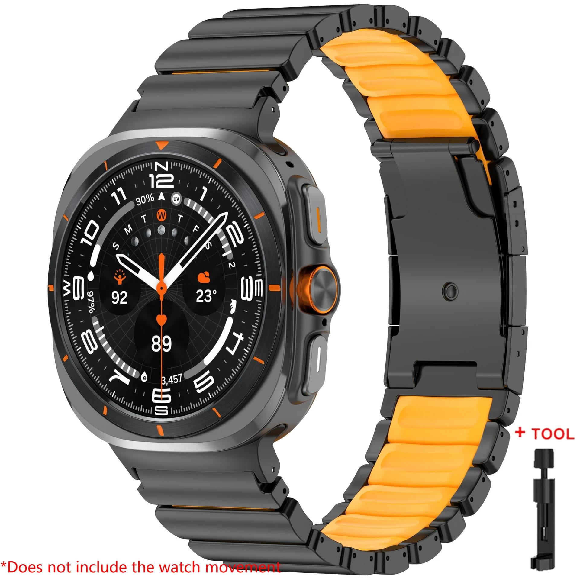 Розкішний титановий ремінець для Samsung Galaxy Watch 8 40 44/8 Classic Гумовий металевий ремінець для Galaxy Watch Ultra 2025 47 Спортивний ремінець Galaxy Watch 8 44mm
Розкішний титановий ремінець для Samsung Galaxy Watch 8 40 44/8 Classic Гумовий металевий ремінець для Galaxy Watch Ultra 2025 47 Спортивний ремінець Galaxy Watch 8 44mm