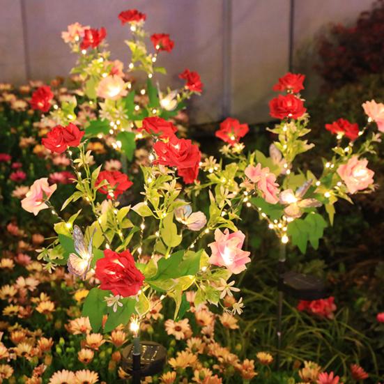 Yousheng 2 Pcs Solar Garden Rose Light Faux Roses with Solar Lights IP65 Waterproof Outdoor Rose Light with Butterfly for Garden Pathway Lawn 2pcs
Yousheng 2 Pcs Solar Garden Rose Light Faux Roses with Solar Lights IP65 Waterproof Outdoor Rose Light with Butterfly for Garden Pathway Lawn 2pcs