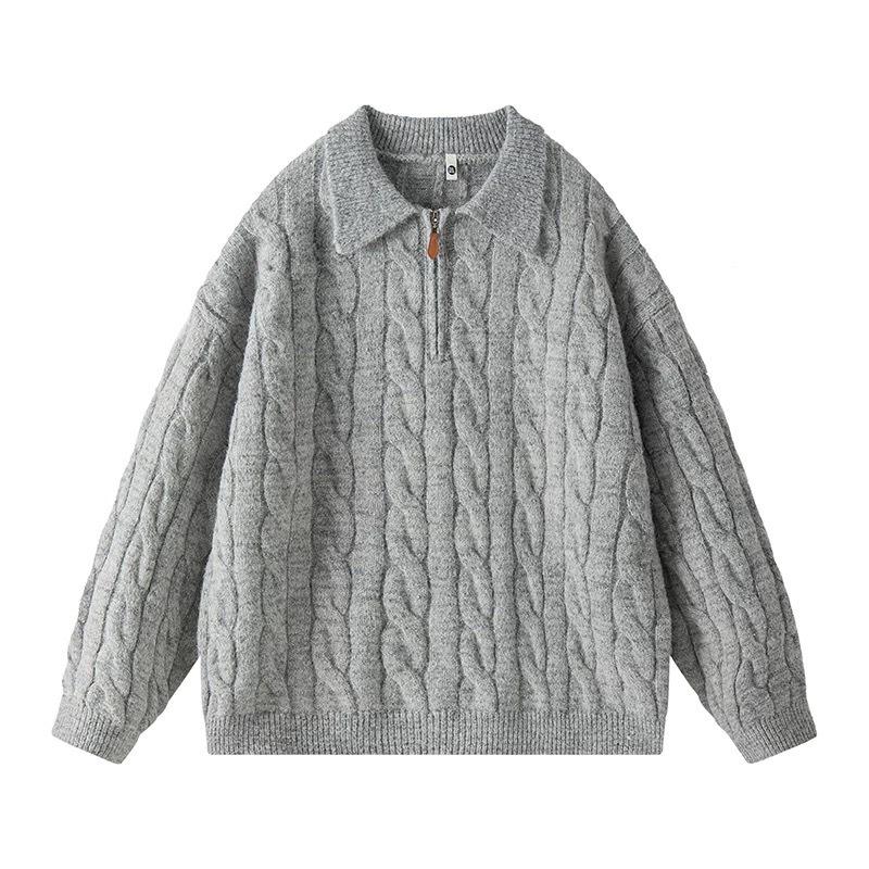 Men s Retro Cable Knit Half-Zip Sweater, Trendy and Casual, American Lazy Style POLO. XL світло-сірий колір
Men s Retro Cable Knit Half-Zip Sweater, Trendy and Casual, American Lazy Style POLO. XL світло-сірий колір