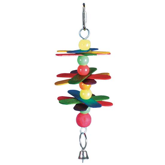 Wooden Pet Bird Parrot Parakeet Flower Bead Bell String Hanging Cage Decor Toy різнокольоровий
Wooden Pet Bird Parrot Parakeet Flower Bead Bell String Hanging Cage Decor Toy різнокольоровий