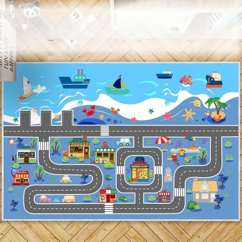 Blue Four Seasons City Carpet Mat Children s Playroom Bedroom Decoration Carpet Education Traffic Pattern Home Decoration Carpet 40x60cm
Blue Four Seasons City Carpet Mat Children s Playroom Bedroom Decoration Carpet Education Traffic Pattern Home Decoration Carpet 40x60cm