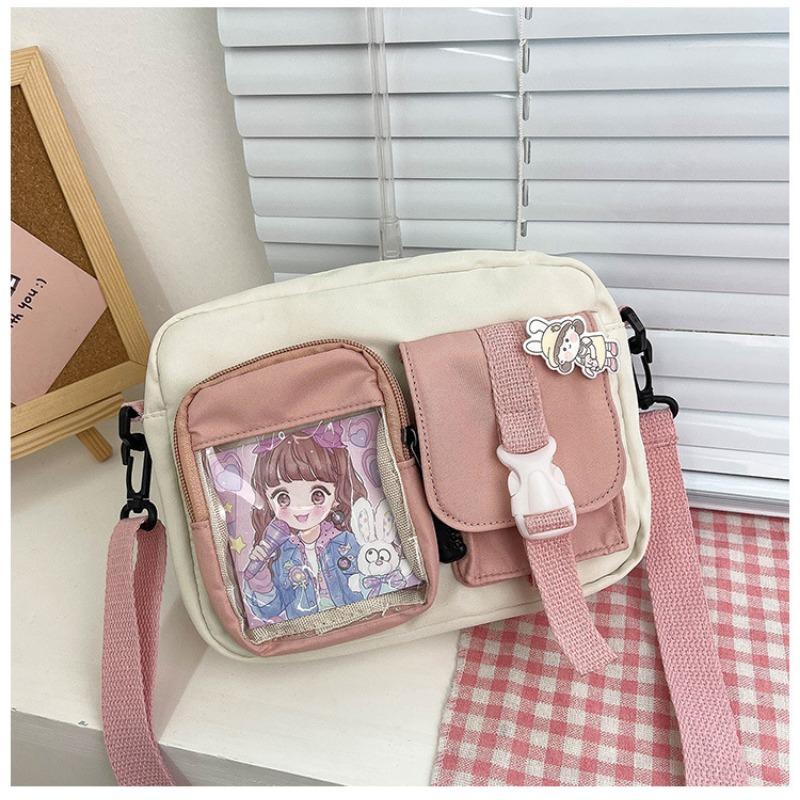 Ulzzang vintage transparent card girl student contrasting color messenger bag small bag girl
Ulzzang vintage transparent card girl student contrasting color messenger bag small bag girl