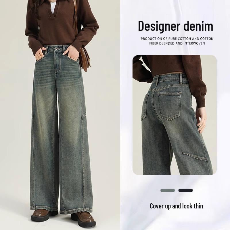 2025 Women s High-Waist Loose Wide-Leg Jeans - Pear Shape Slimming Design for Spring & Autumn 29 for 116-125 lbs
2025 Women s High-Waist Loose Wide-Leg Jeans - Pear Shape Slimming Design for Spring & Autumn 29 for 116-125 lbs