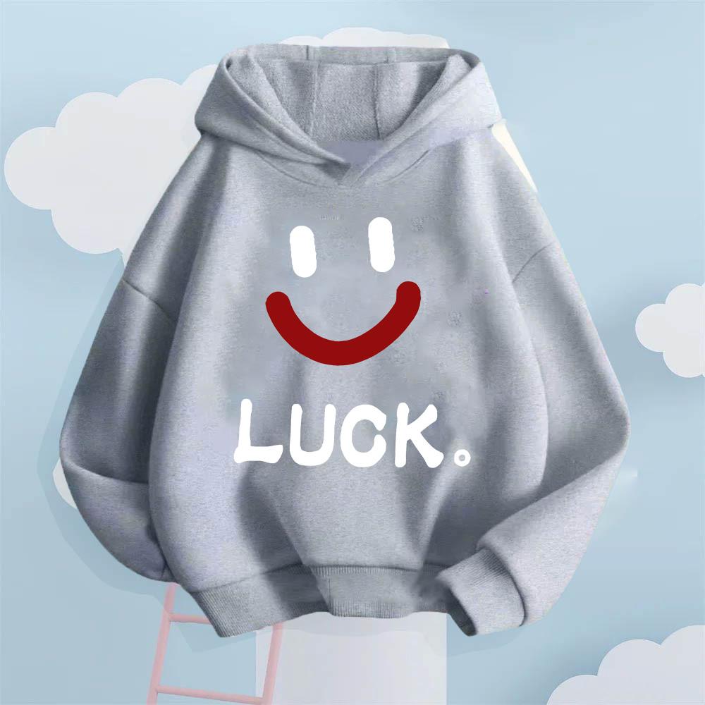 Creative Lucky Smiley Face Pattern Children s Sweatshirt Loose Casual Boys and Girls Long Sleeve Warm Hooded Sweatshirt 150
Creative Lucky Smiley Face Pattern Children s Sweatshirt Loose Casual Boys and Girls Long Sleeve Warm Hooded Sweatshirt 150