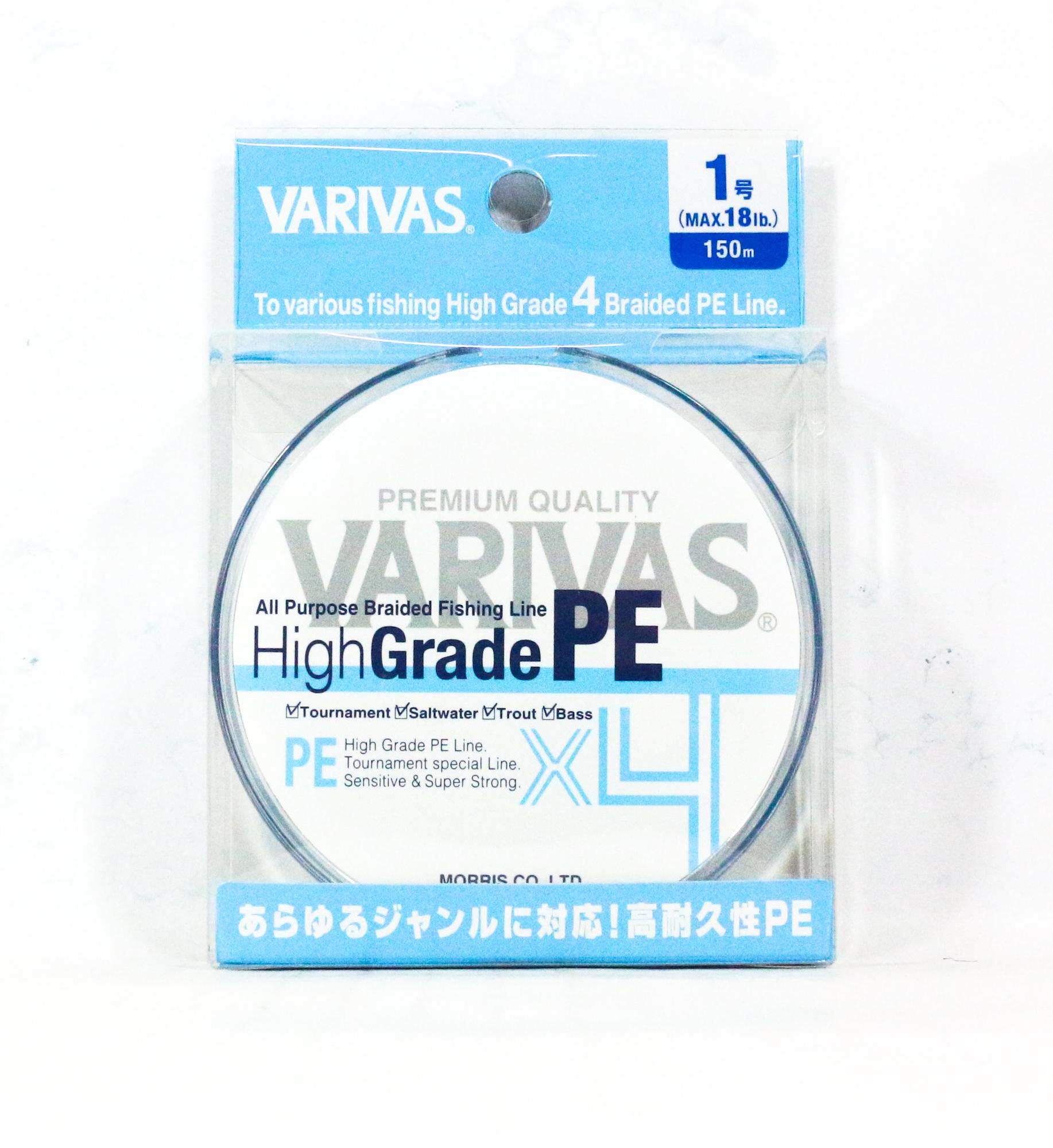 Высококачественная плетеная леска Varivas PE X4, 150 м, синяя, PE 1, 18 фунтов (7613)
Высококачественная плетеная леска Varivas PE X4, 150 м, синяя, PE 1, 18 фунтов (7613)