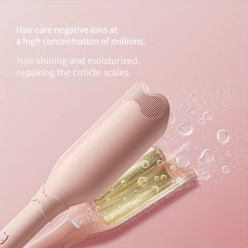 28mm Ceramic Hair Curler with Negative Ion Electric Curling Wand Anti-Scald Curling Iron for Long/Short Hair EU рожевий
28mm Ceramic Hair Curler with Negative Ion Electric Curling Wand Anti-Scald Curling Iron for Long/Short Hair EU рожевий
