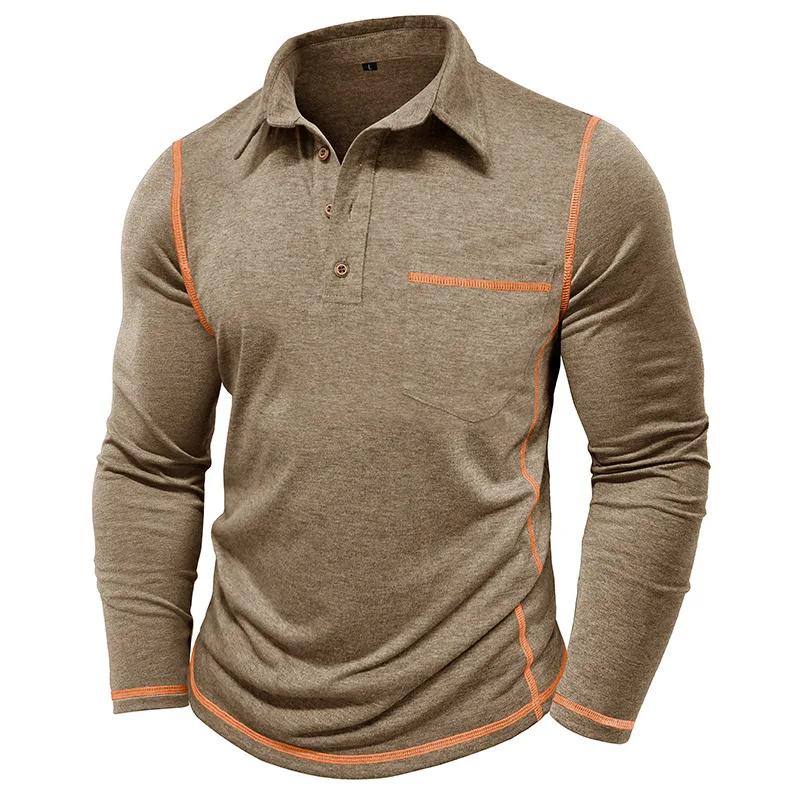 Autumn Winter Men s Long-Sleeved Polo Shirts American Style Lapel T-Shirt Smart Casual Tops Men 2XL хакі
Autumn Winter Men s Long-Sleeved Polo Shirts American Style Lapel T-Shirt Smart Casual Tops Men 2XL хакі