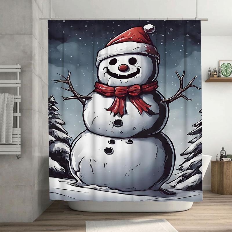 Tuniu Adorable Snowman Christmas Bathroom Shower Curtain Festive Winter Holiday Decor Cute Fun Themed Fabric Decor W60H190(CM)-1 Pcs
Tuniu Adorable Snowman Christmas Bathroom Shower Curtain Festive Winter Holiday Decor Cute Fun Themed Fabric Decor W60H190(CM)-1 Pcs