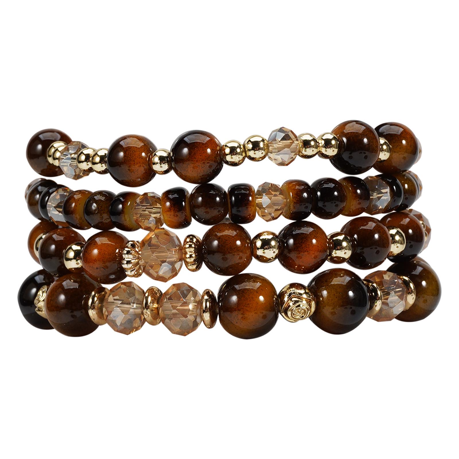 Handmade Tiger Eye Stone & Cat Eye Beaded Bracelet for Women - New Chinese Style, Light Luxury Design
Handmade Tiger Eye Stone & Cat Eye Beaded Bracelet for Women - New Chinese Style, Light Luxury Design