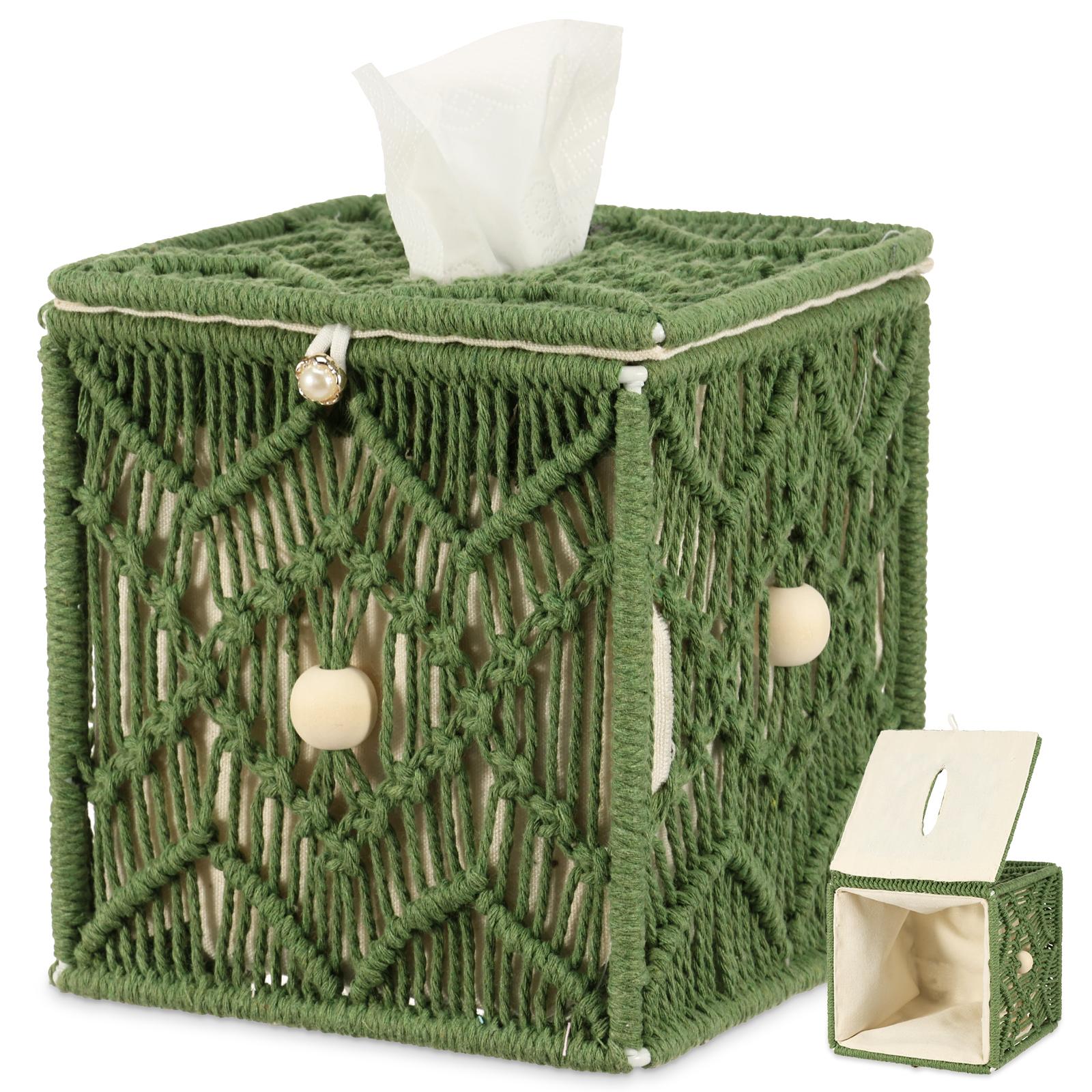 Woven Square Tissue Box Bohemian Tissue Storage Box Handmade Woven Facial Paper Organizer for Home Living Room Table Decoration
Woven Square Tissue Box Bohemian Tissue Storage Box Handmade Woven Facial Paper Organizer for Home Living Room Table Decoration