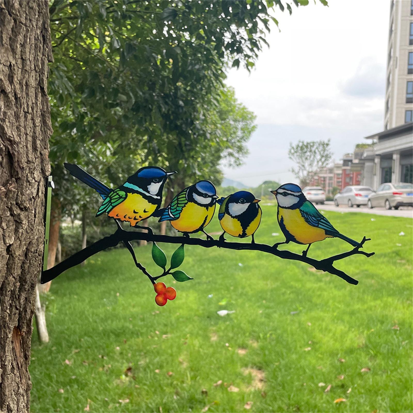 Bird-Shaped Garden Stakes, Colorful Iron Bird Ornaments That Serve As Wall Sculptures Or Decorative Garden Stakes. One Size
Bird-Shaped Garden Stakes, Colorful Iron Bird Ornaments That Serve As Wall Sculptures Or Decorative Garden Stakes. One Size