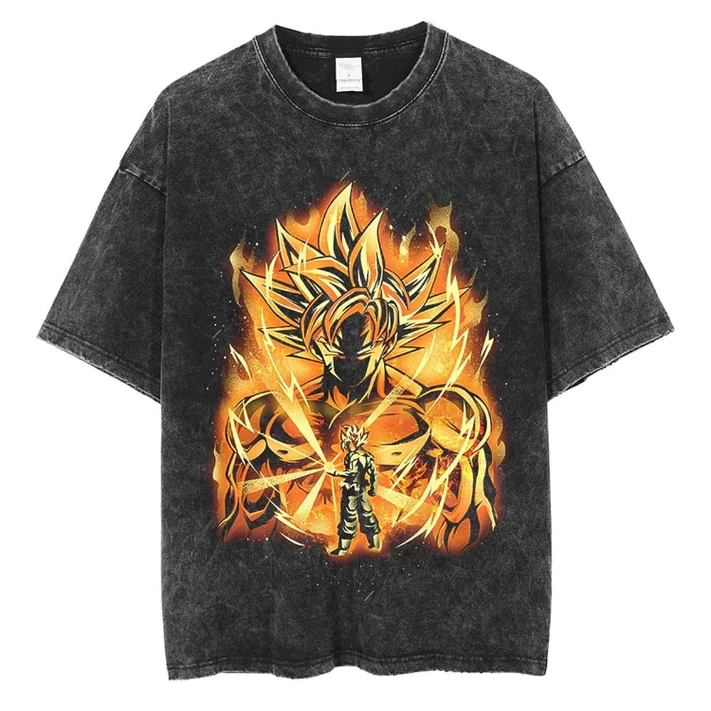 Summer Fashion Men TShirt Harajuku Anime Dragon Ball Print Vintage TShirt Cotton Short Sleeve Black Washed Tops Tees Clothing S
Summer Fashion Men TShirt Harajuku Anime Dragon Ball Print Vintage TShirt Cotton Short Sleeve Black Washed Tops Tees Clothing S
