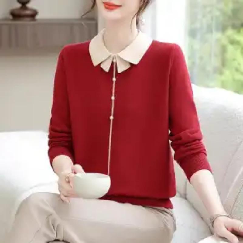 Пуловер на пуговицах с длинным рукавом, лацканом, повседневный, элегантный, модный, стильный вязаный топ M красный
Пуловер на пуговицах с длинным рукавом, лацканом, повседневный, элегантный, модный, стильный вязаный топ M красный