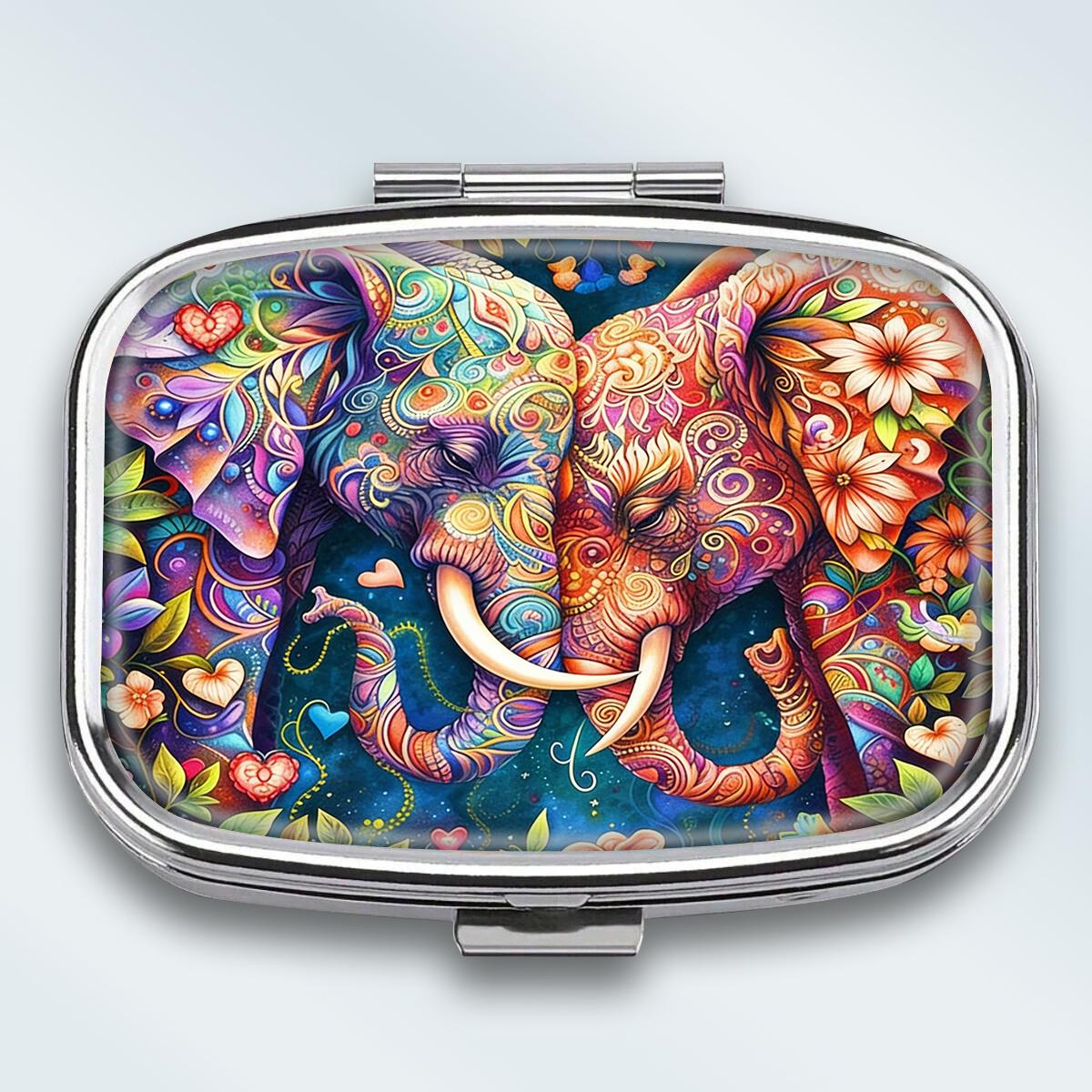 Portable Pill Box with 2 Compartments, Mini Metal Medicine Organizer Case, Cute Printed Pill Container for Vitamins, Pills, Jewelry, Travel, Daily Use разноцветный
Portable Pill Box with 2 Compartments, Mini Metal Medicine Organizer Case, Cute Printed Pill Container for Vitamins, Pills, Jewelry, Travel, Daily Use разноцветный