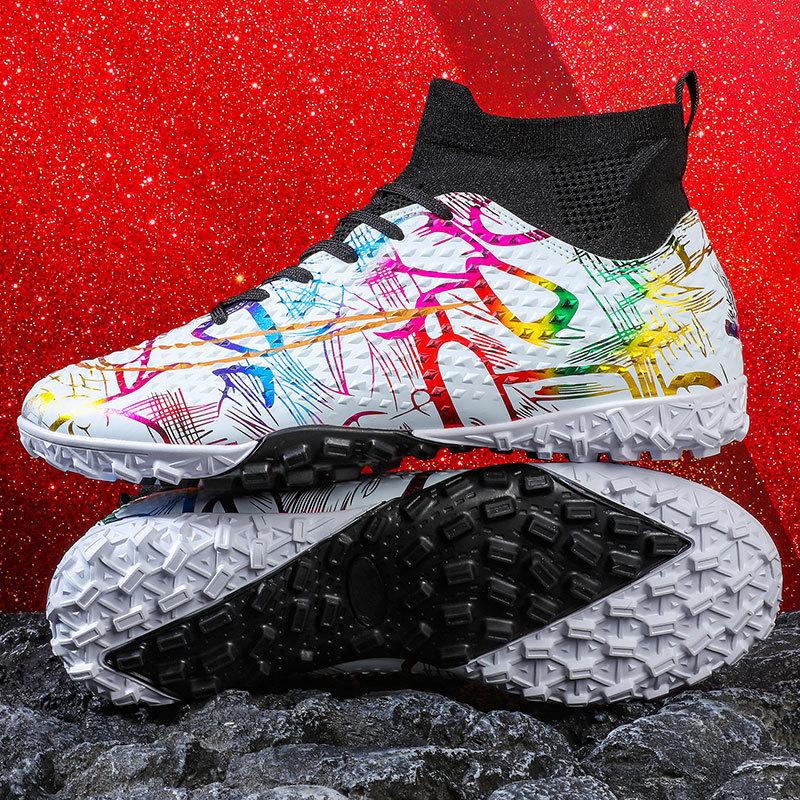 High-top football shoes children and adolescents men and women long nails broken nails flat bottom training sports shoes short nails football shoes 46
High-top football shoes children and adolescents men and women long nails broken nails flat bottom training sports shoes short nails football shoes 46
