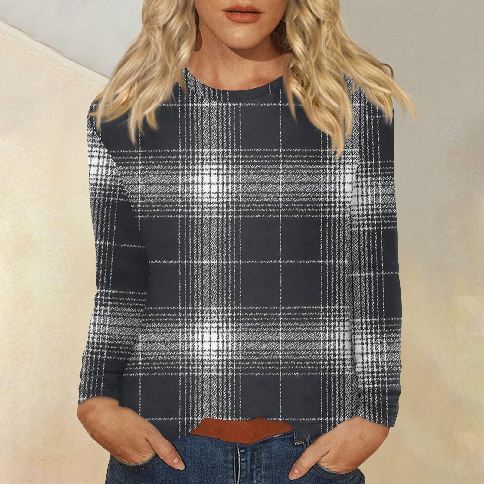 Жіночий повсякденний топ з довгим рукавом та принтом, з круглим вирізом L
Жіночий повсякденний топ з довгим рукавом та принтом, з круглим вирізом L