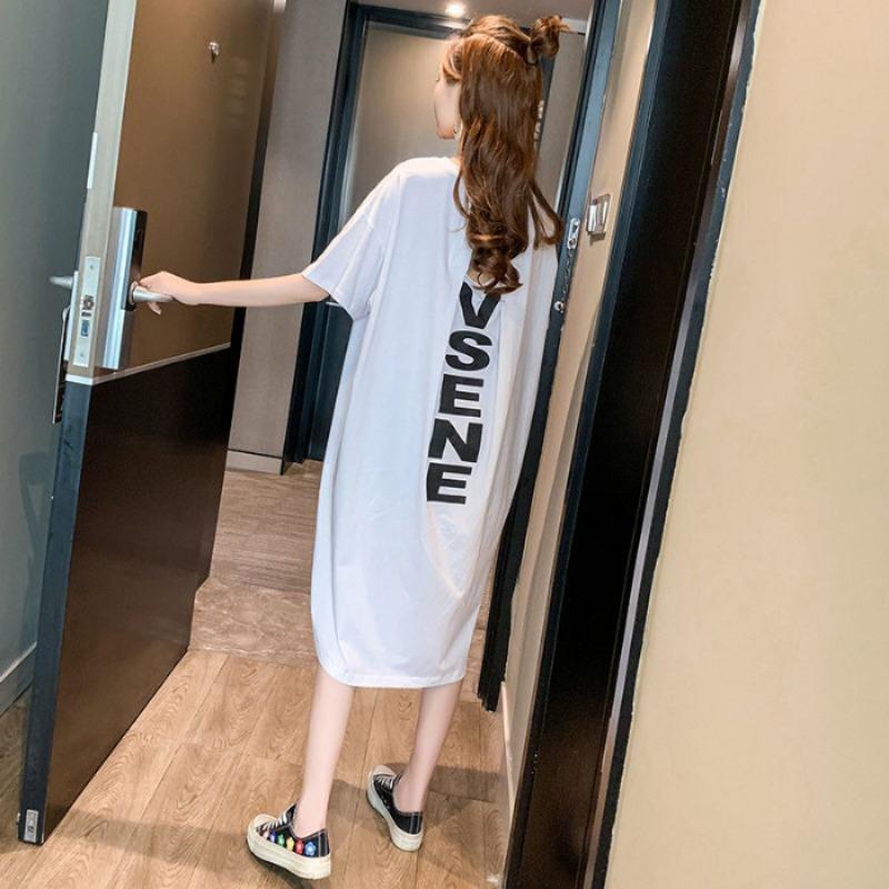 Летнее платье-футболка с коротким рукавом, сексуальное платье с открытой спиной, свободное женское платье больших размеров 4XL белый
Летнее платье-футболка с коротким рукавом, сексуальное платье с открытой спиной, свободное женское платье больших размеров 4XL белый