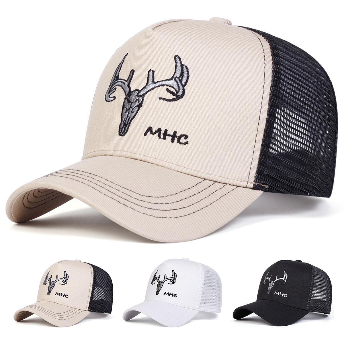 Unisex Antler MHC Embroidery Baseball Net Caps Spring Summer Outdoor Adjustable Casual Hats Dad Hat Sunscreen Hat
Unisex Antler MHC Embroidery Baseball Net Caps Spring Summer Outdoor Adjustable Casual Hats Dad Hat Sunscreen Hat